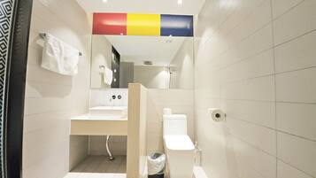 Luxury Room | Bathroom | Combined shower/tub, deep soaking tub, hair dryer, bathrobes