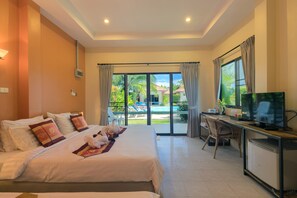 Double Room, Pool View | Hypo-allergenic bedding, minibar, in-room safe, free WiFi - Sansuko Ville Bungalow Resort (Wichit)