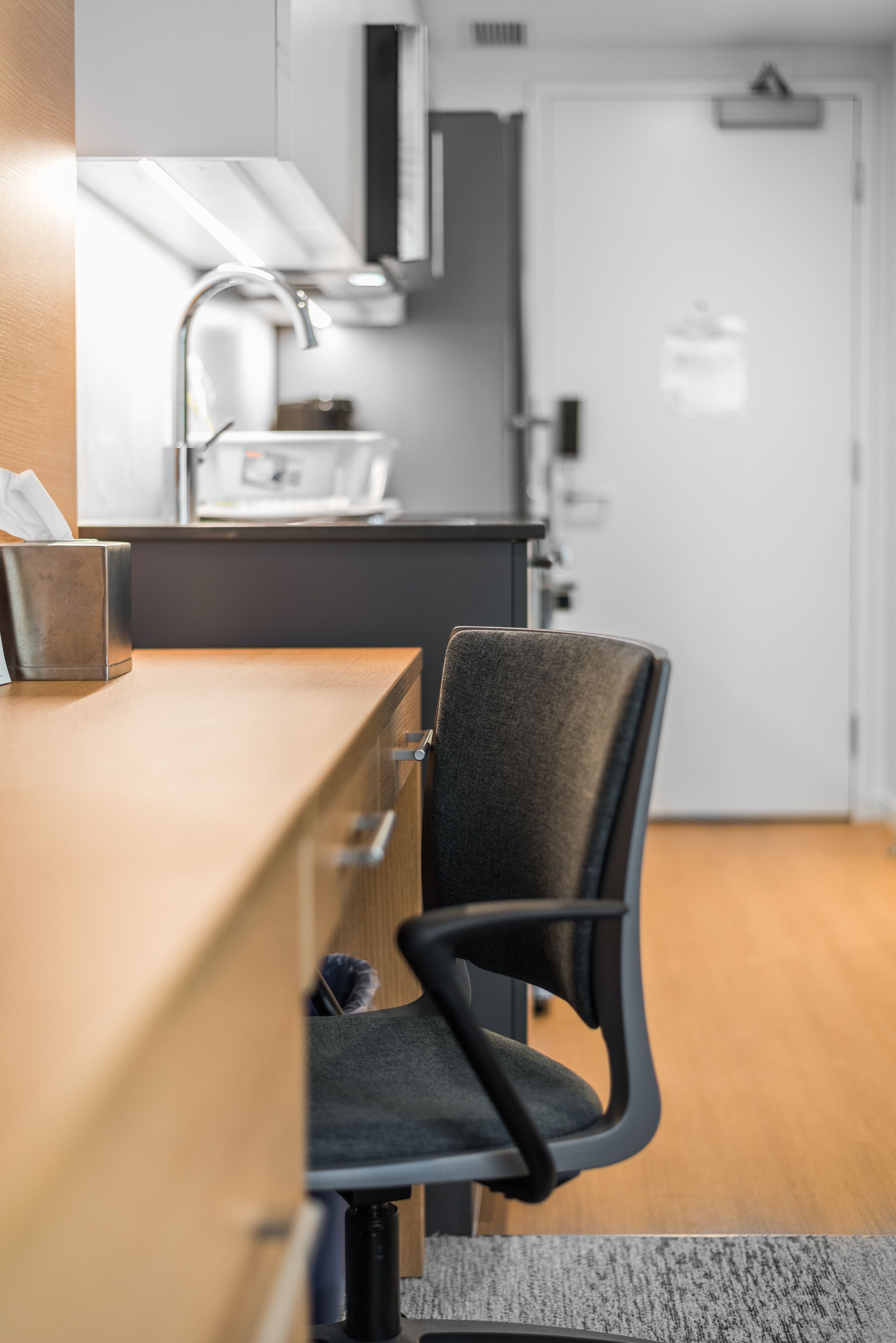 signature studio | 1 bedroom, desk, laptop workspace, blackout curtains