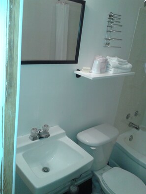 Hair dryer, towels