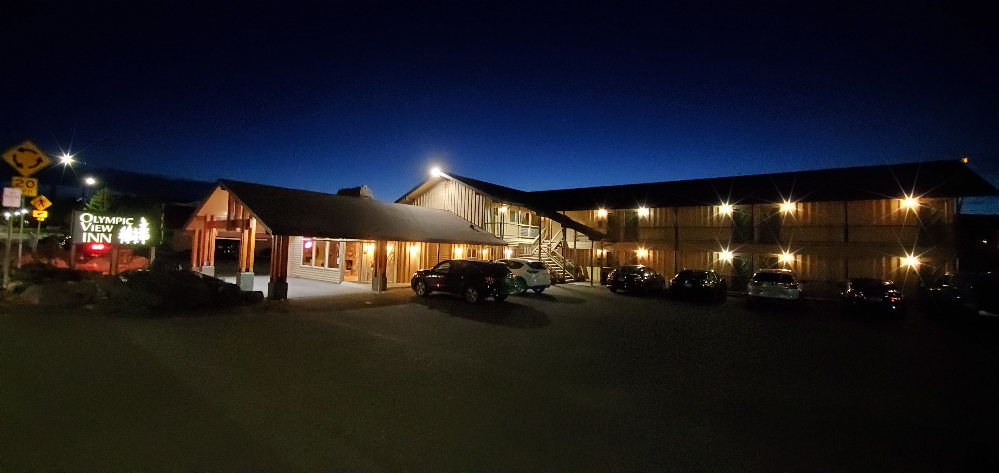 front of property – evening/night