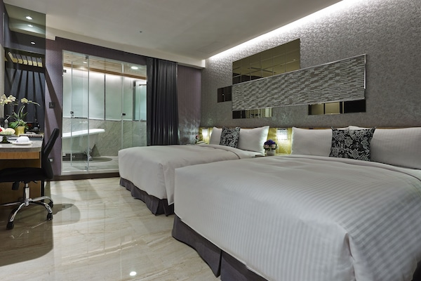 Superior Quadruple Room (Self Check-In) | Down comforters, minibar (free items), in-room safe, desk