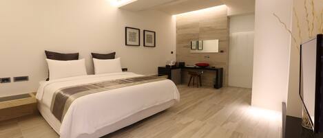 Basic-Doppelzimmer | Hochwertige Bettwaren, Betten mit Memory-Foam-Matratzen