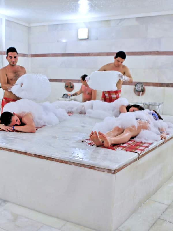 Sauna, steam room, Turkish bath, facials, 5 treatment rooms
