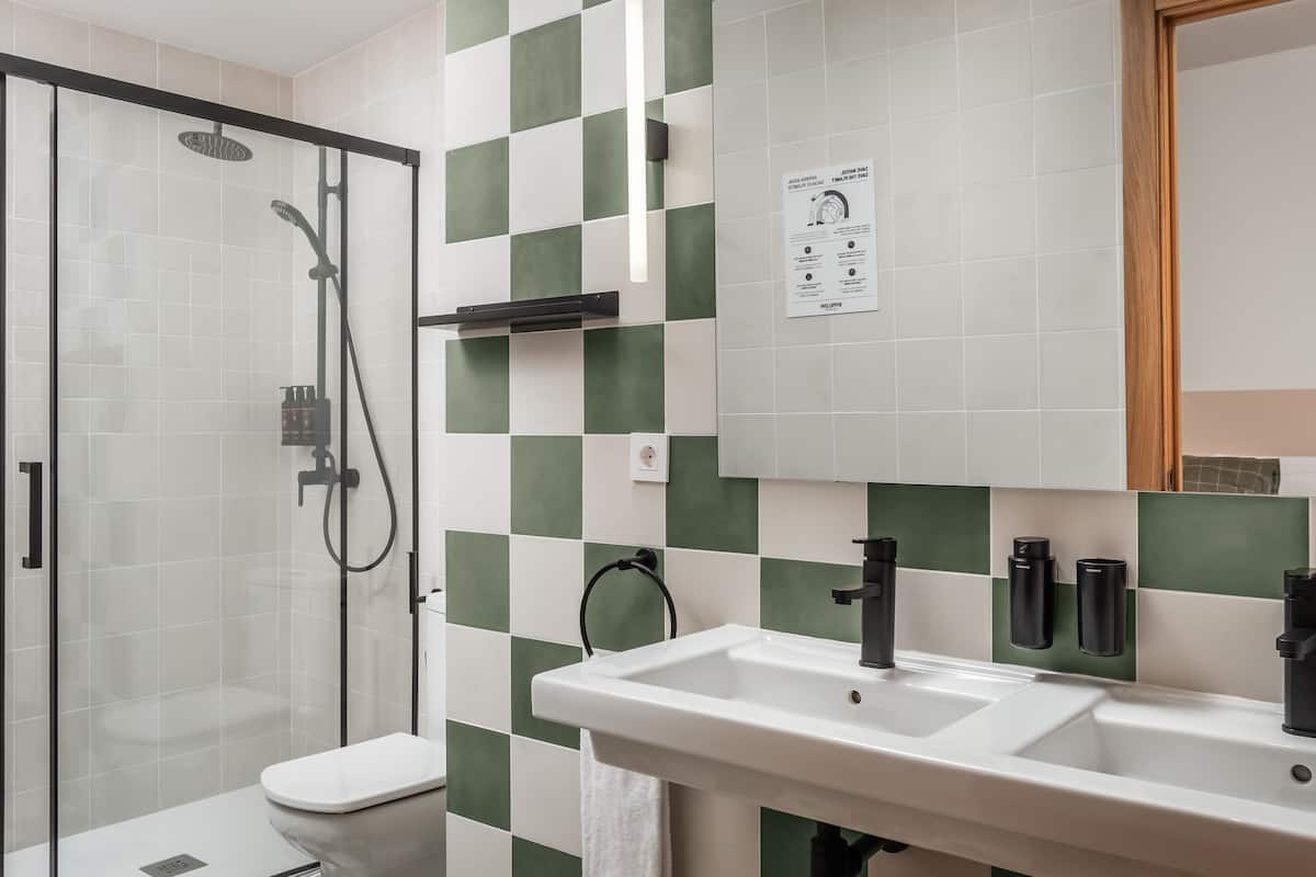 free toiletries, hair dryer, towels