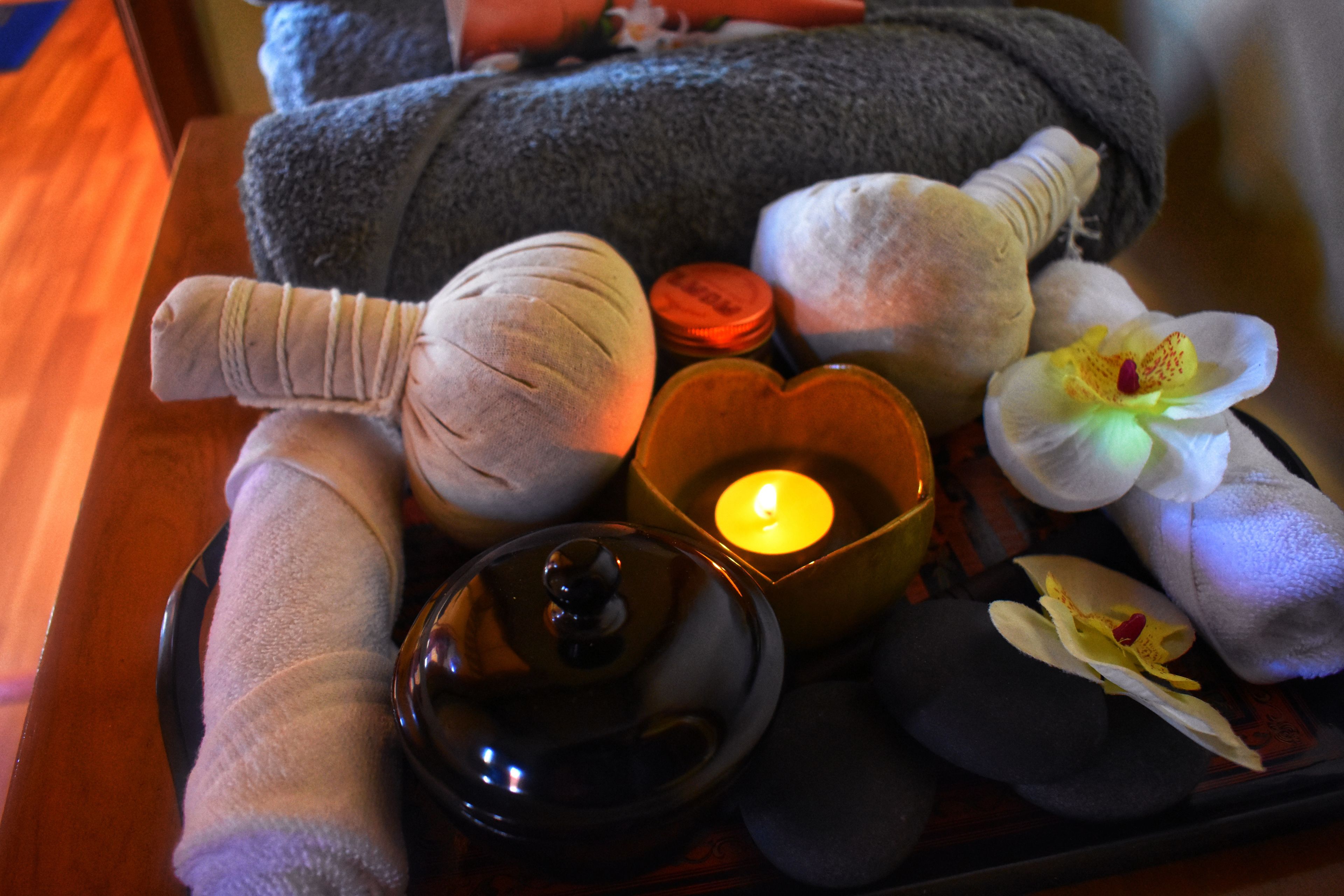 thai massages, body scrubs, facials