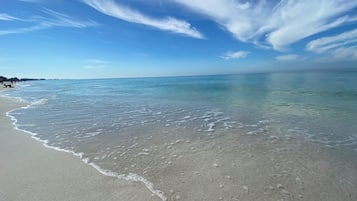 Beach nearby, white sand