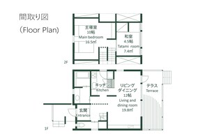 2ベッドルーム ヴィラ こな雪 | 客室ごとに異なる装飾、客室ごとに異なるインテリア、WiFi (無料)、ベッドシーツ