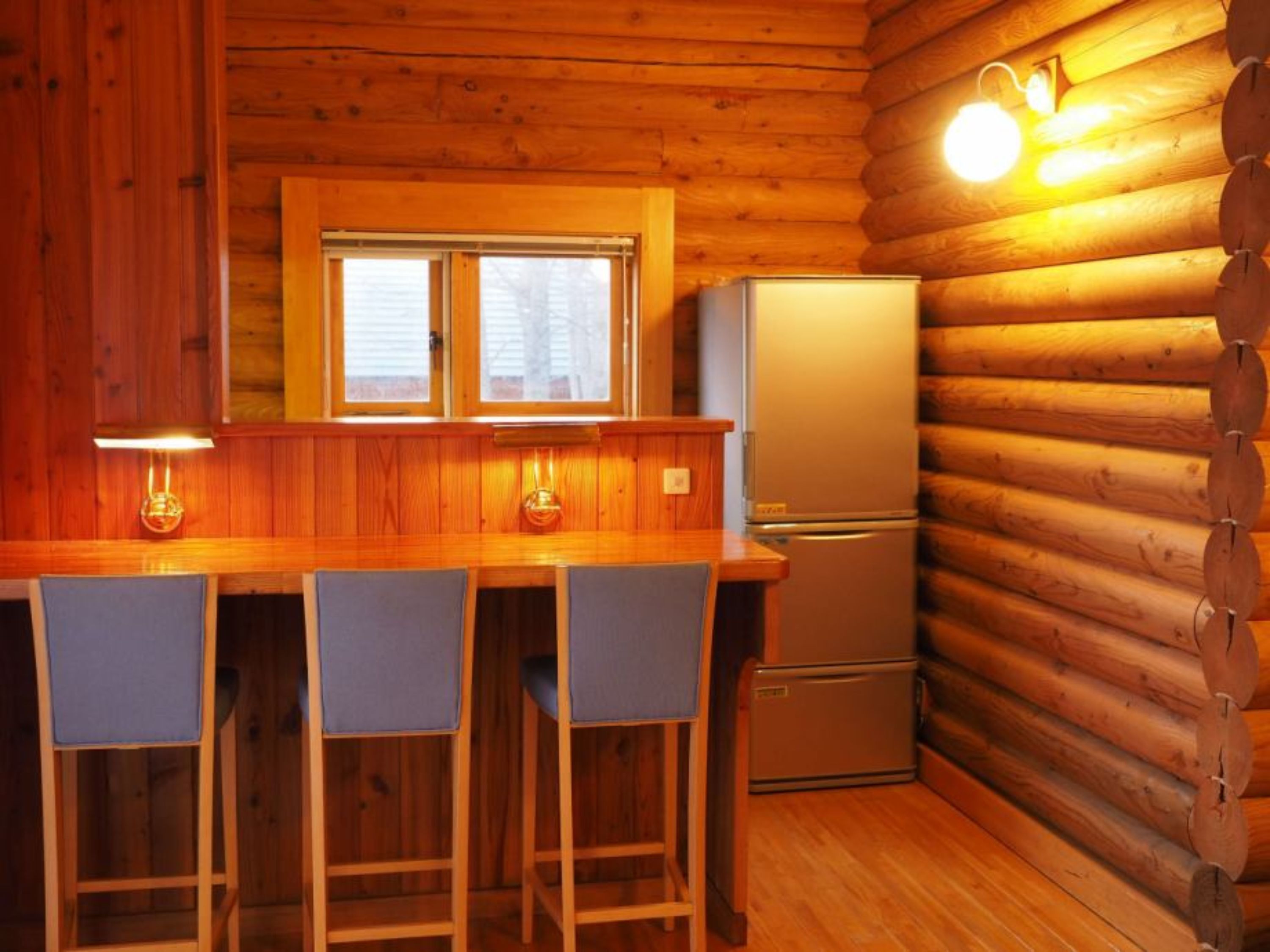 fridge, microwave, electric kettle