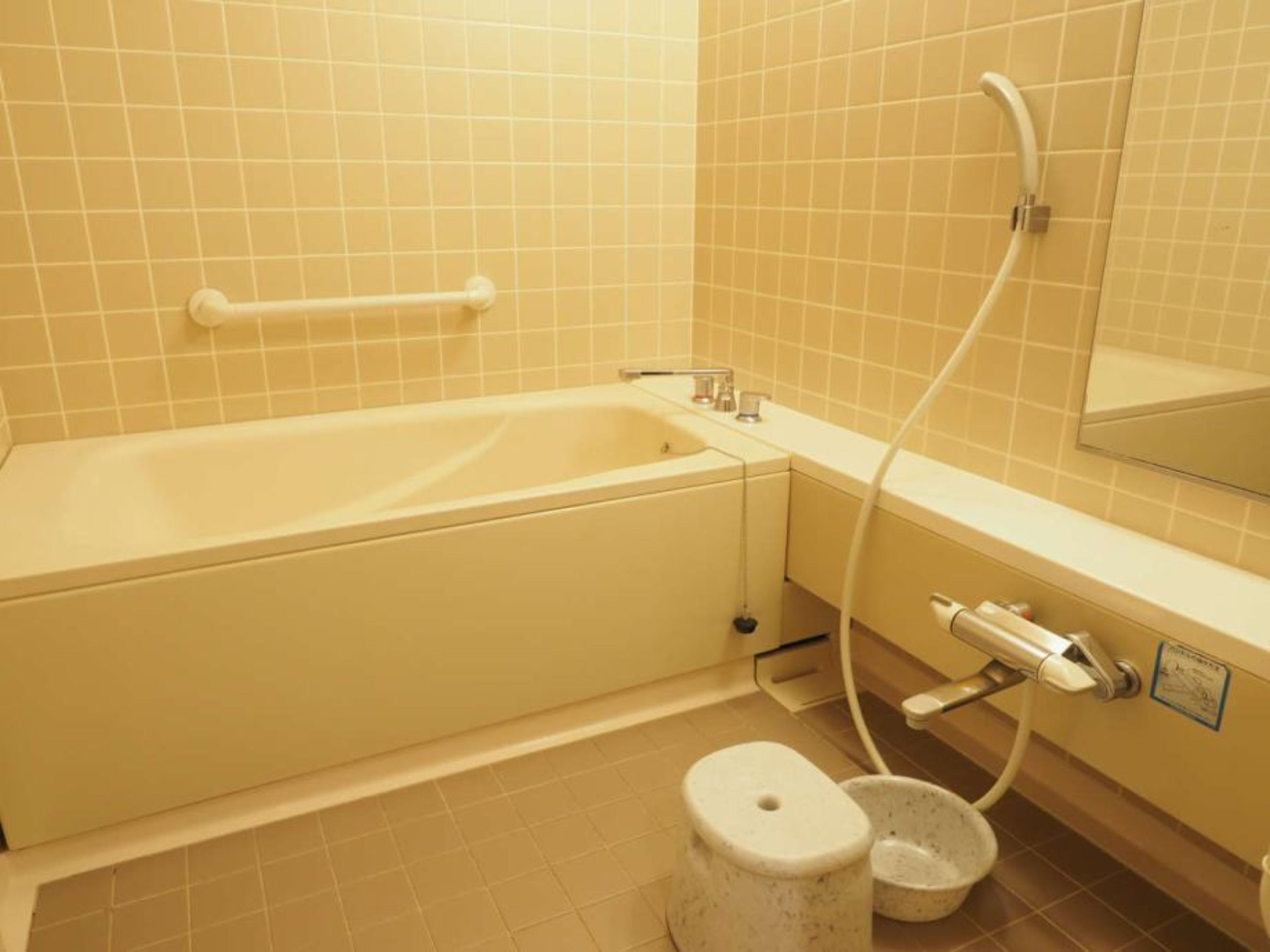 hotel triple room | bathroom | separate bathtub and shower, deep-soaking bathtub, free toiletries