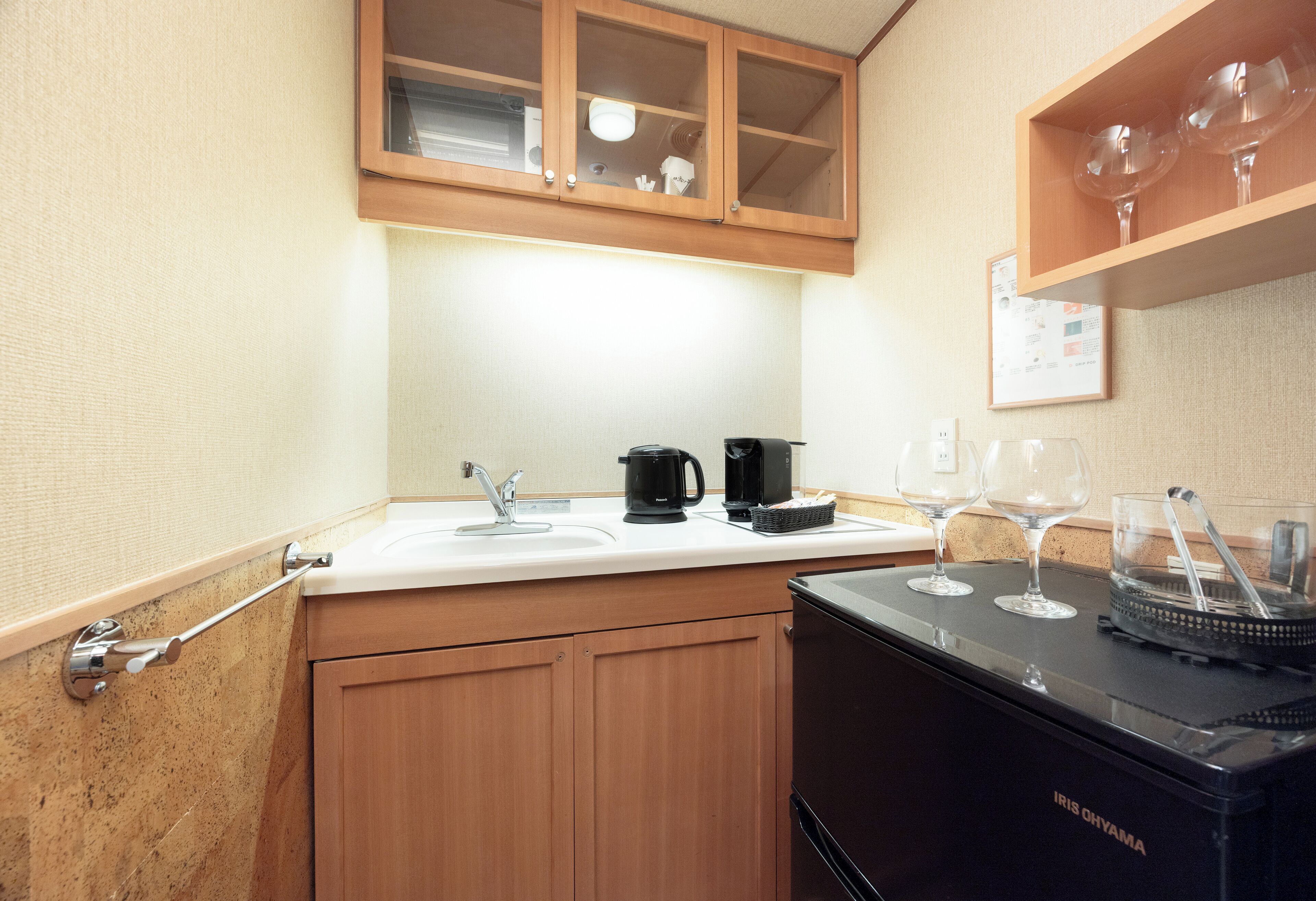 Suite Room with private Onsen, Non Smoking | Private kitchen | Fridge, microwave