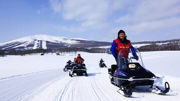 Snowmobile riding