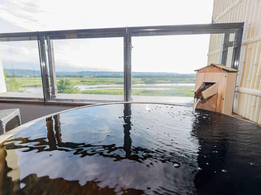 Japanese Style Room, w/ Private Open-air Bath (10 tatami mats + 6 tatami mats) Special Room Fugetsu | In-room safe, iron/ironing board, free WiFi, bed sheets