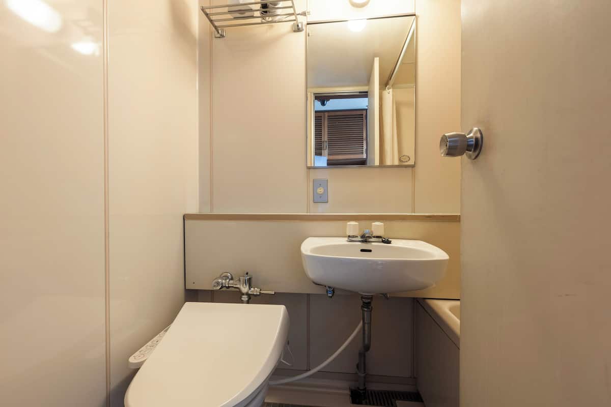 free toiletries, hair dryer, slippers, bidet