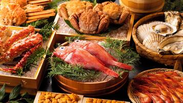 Café da manhã, almoço e jantar