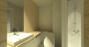 Shower, free toiletries, hair dryer, towels -  adex inn (Noboribetsu)