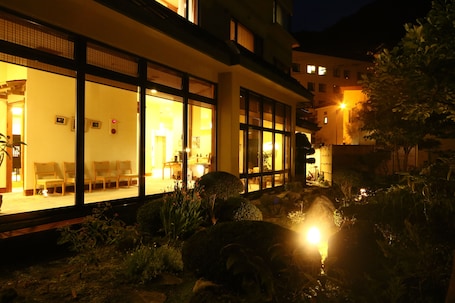 Front of property - evening/night