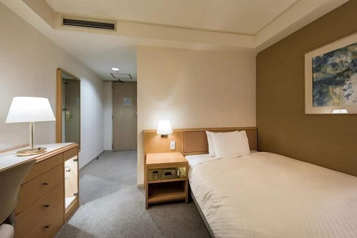 Desk, blackout curtains, free WiFi, bed sheets