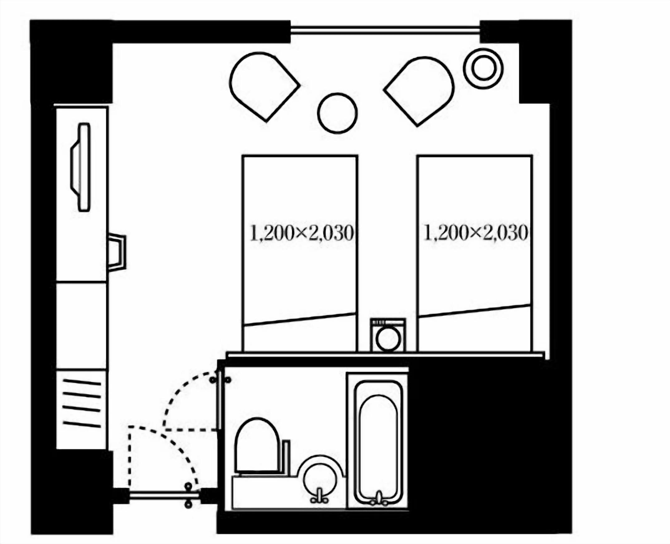 standard twin room, non smoking | 1 bedroom, blackout curtains, iron/ironing board, free wifi