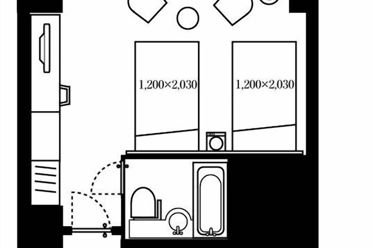 Habitación estándar con 2 camas individuales, para no fumadores | Cortinas blackout, tabla de planchar con plancha y wifi gratis