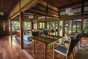 Shakunage Japanese style Luxury Villa with Outside Bath / River View | Living area