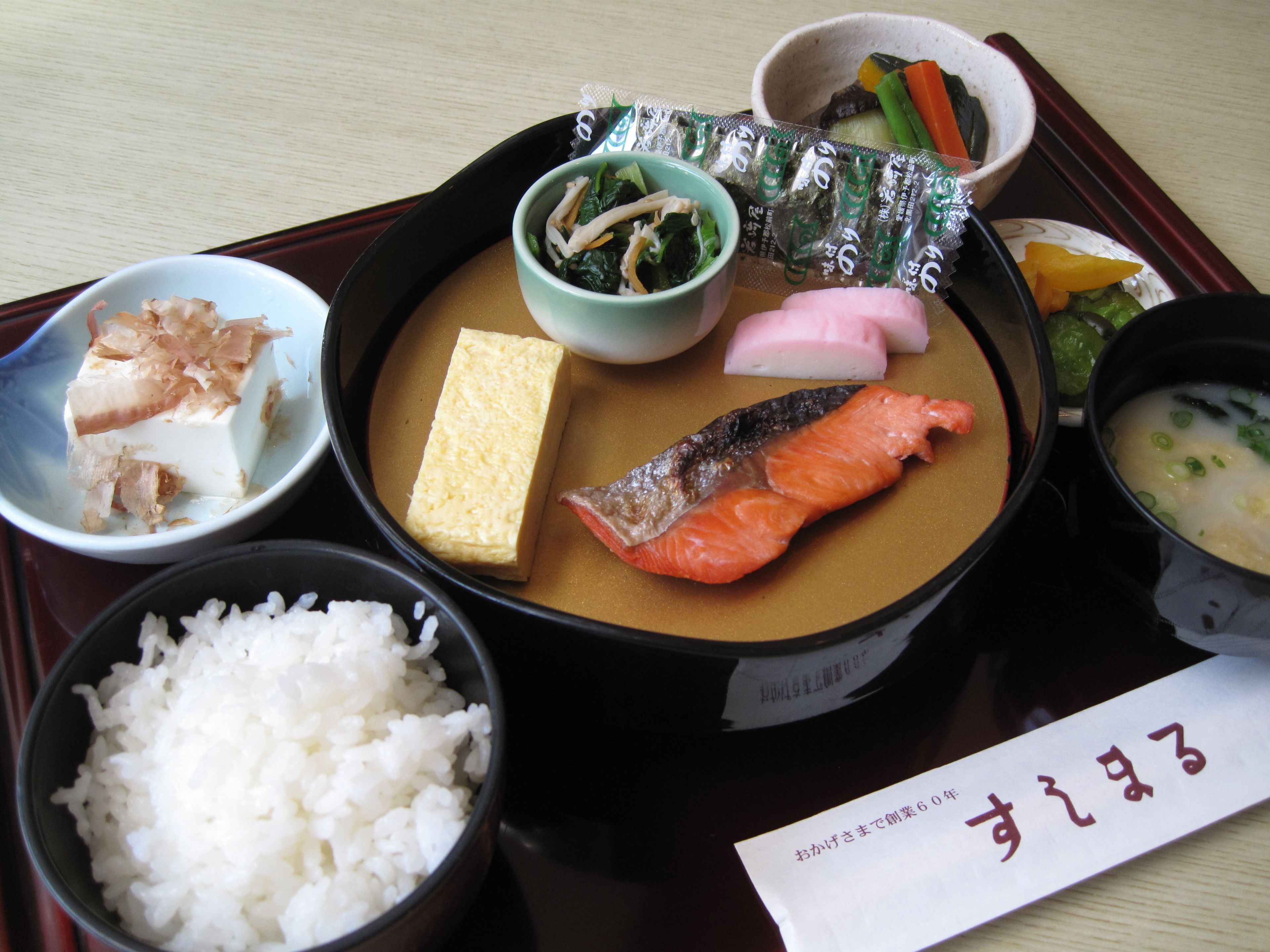 daily japanese breakfast (jpy 1100 per person)