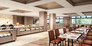 Breakfast and dinner served