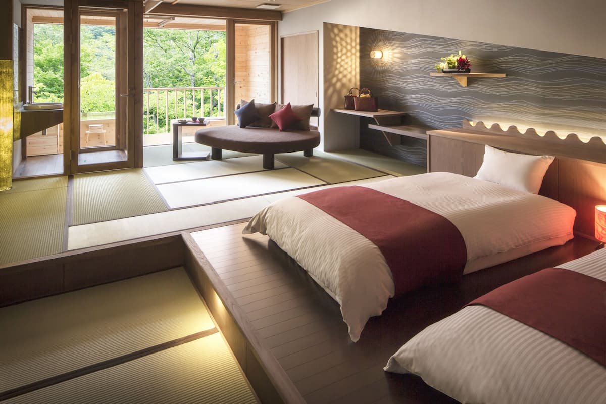 ห้องทราดิชันนัล (Japanese Style, Outdoor bath) | ตู้นิรภัยในห้องพัก, โต๊ะทำงาน, ผ้าม่านกันแสง, Wi-Fi ฟรี