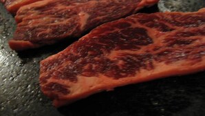 Three steaks on a grill. - Shiozawasanso (Takayama)