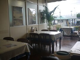 Breakfast, lunch and dinner served