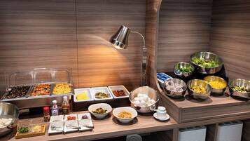 Daily buffet breakfast for a fee