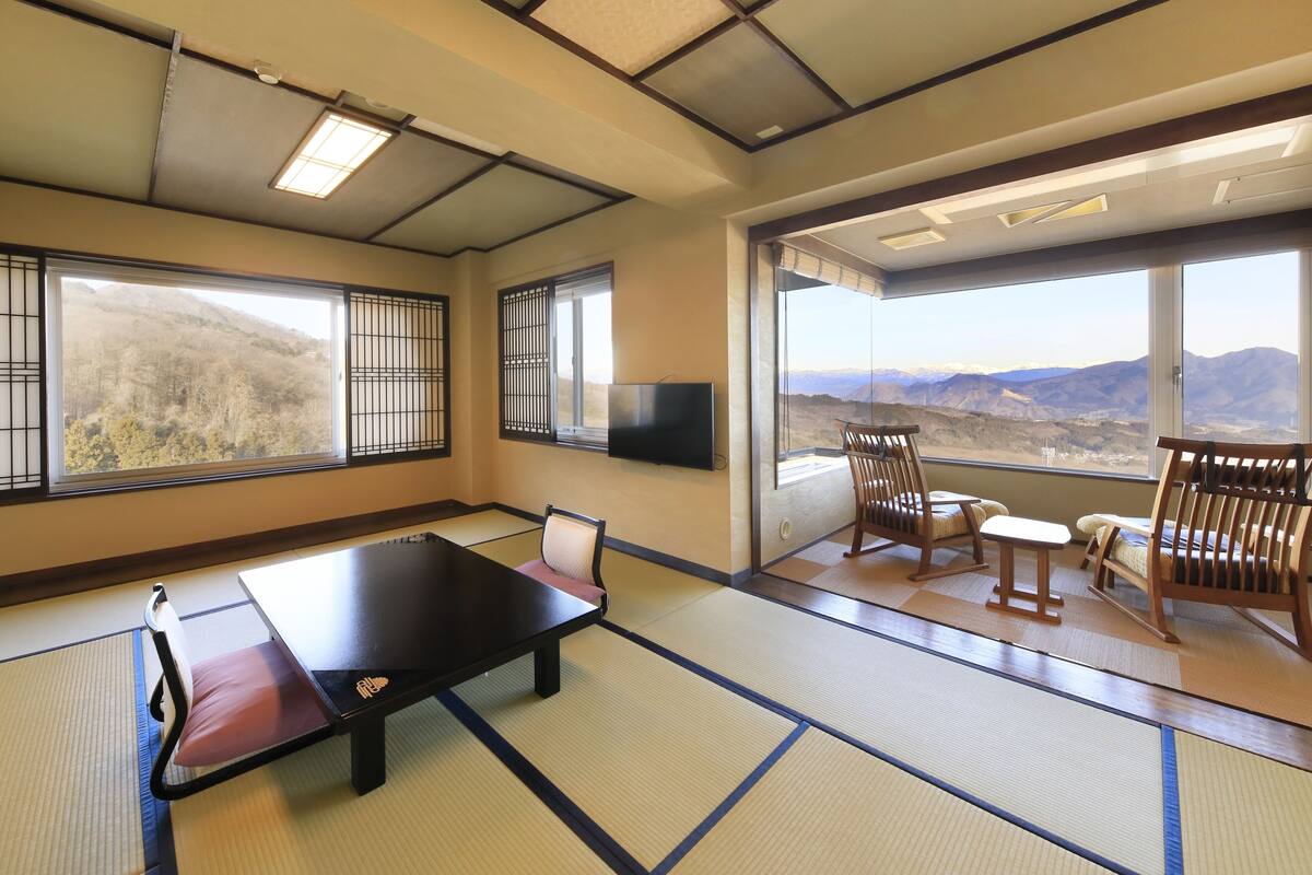 傳統客房, 非吸煙房, 山景 (Japanese Style, 12 tatami) | 免費 Wi-Fi、床單