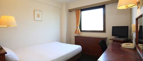 Desk, blackout curtains, iron/ironing board, free WiFi