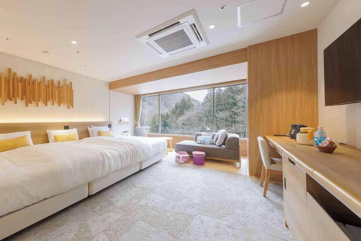 Luxe beddengoed, een kluis op de kamer