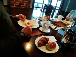 Kontinental frokost er inkludert hver dag
