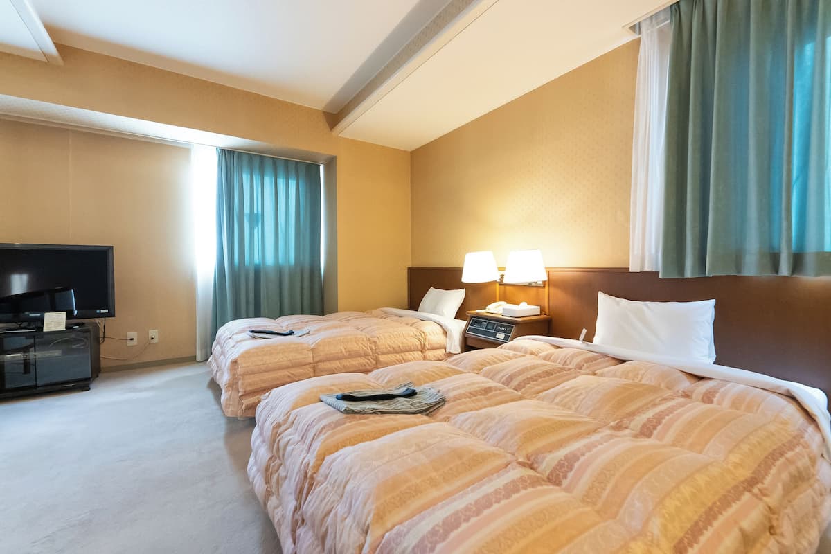 Deluxe Twin kamer, 2 slaapkamers, roken | Gratis wifi, beddengoed