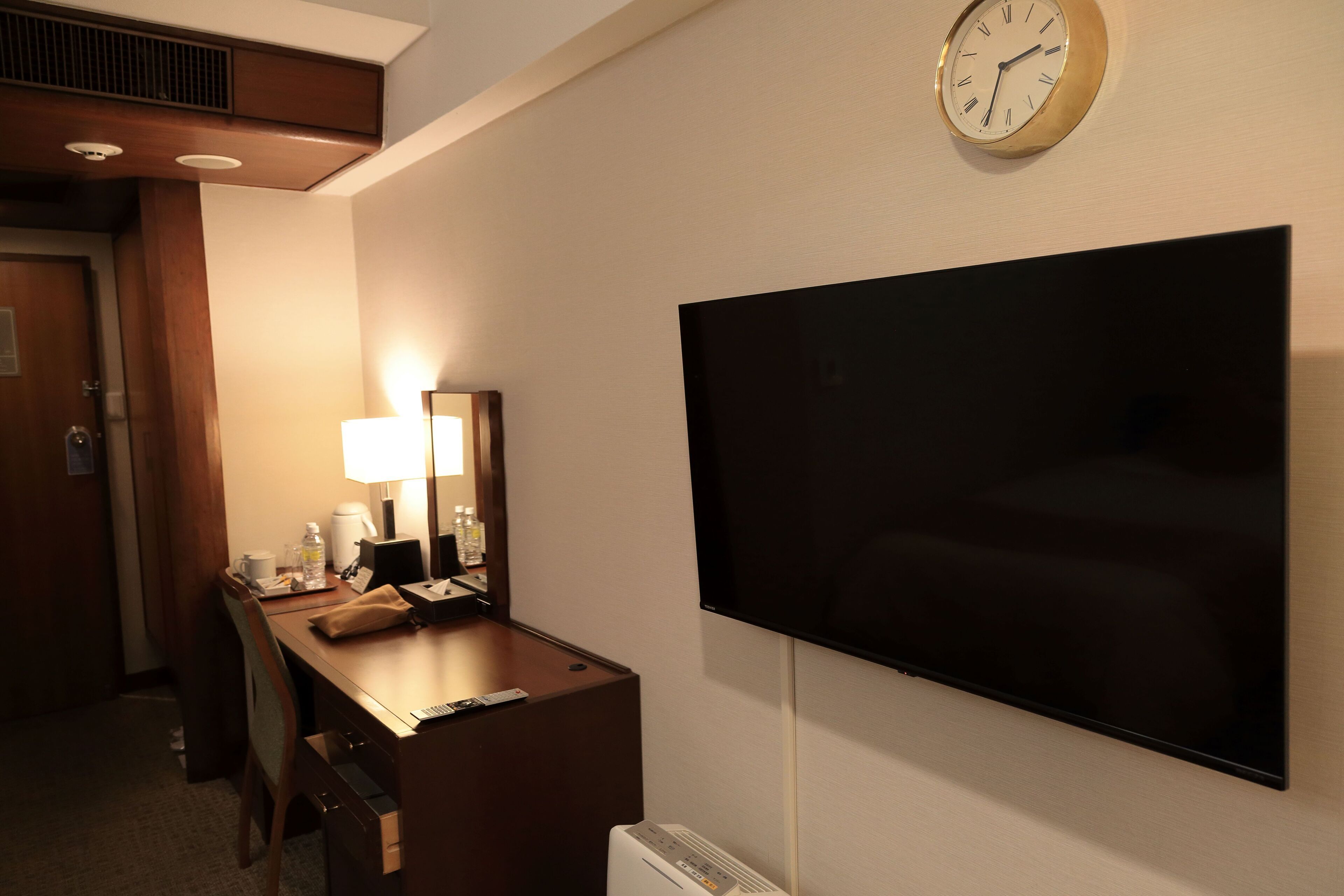 premium bedding, desk, blackout curtains, iron/ironing board