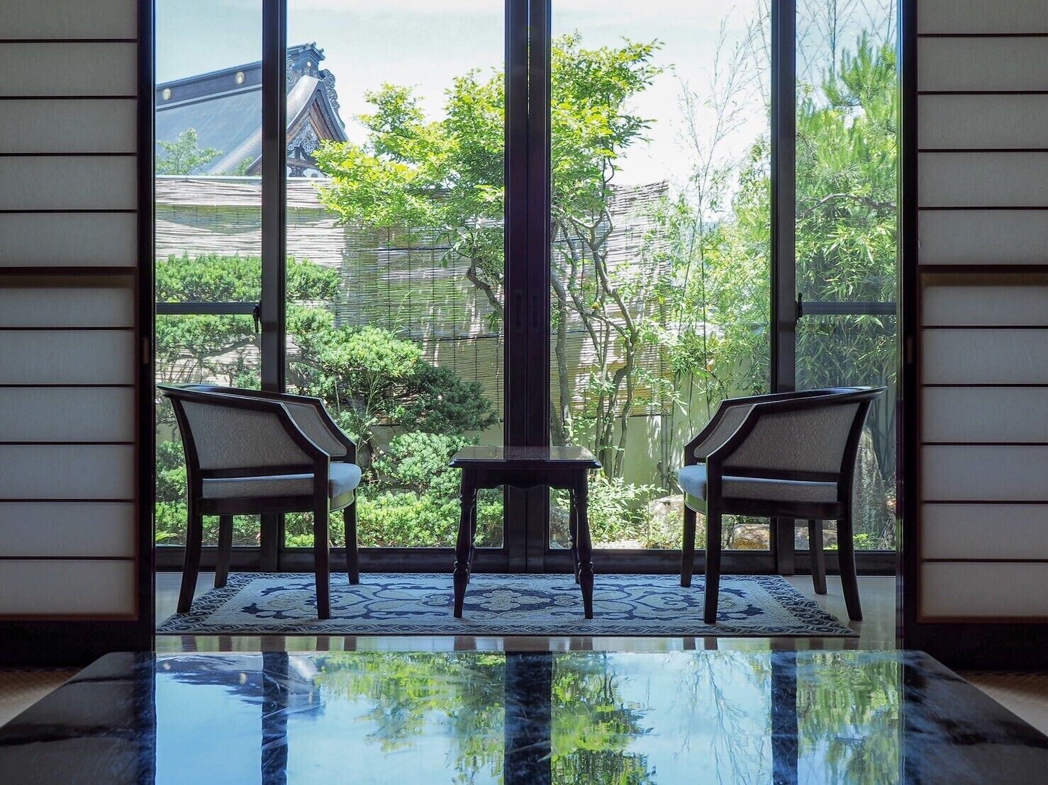 트래디셔널룸, 금연, 마당 전망 (Japanese Style,6 years old and over) | 무료 미니바, 객실 내 금고, 책상, 노트북 작업 공간