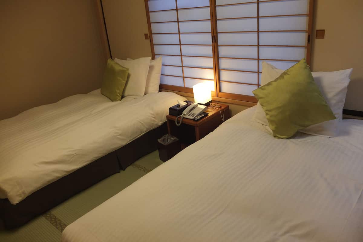 Western Japanese Style Twin Room w/Japanese Garden View, Non Smoking - Main (12.5 Tatami, Two beds)