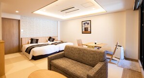 SHIKON, Japanese Western Style Twin Room with Open-air bath, Non Smoking | In-room safe, free WiFi, bed sheets - Hotel Shiroyama (Yugawara)
