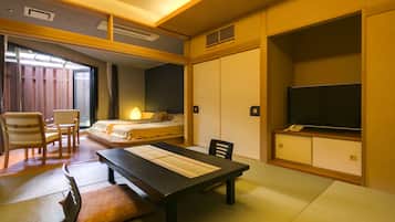 客房, 非吸煙房 (Japanese Western Style, Open-air Bath) | 房內夾萬、免費 Wi-Fi、床單