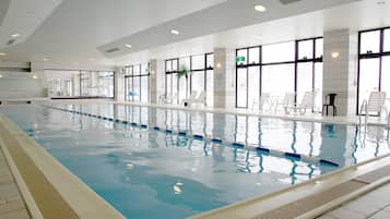 Indoor pool, seasonal outdoor pool