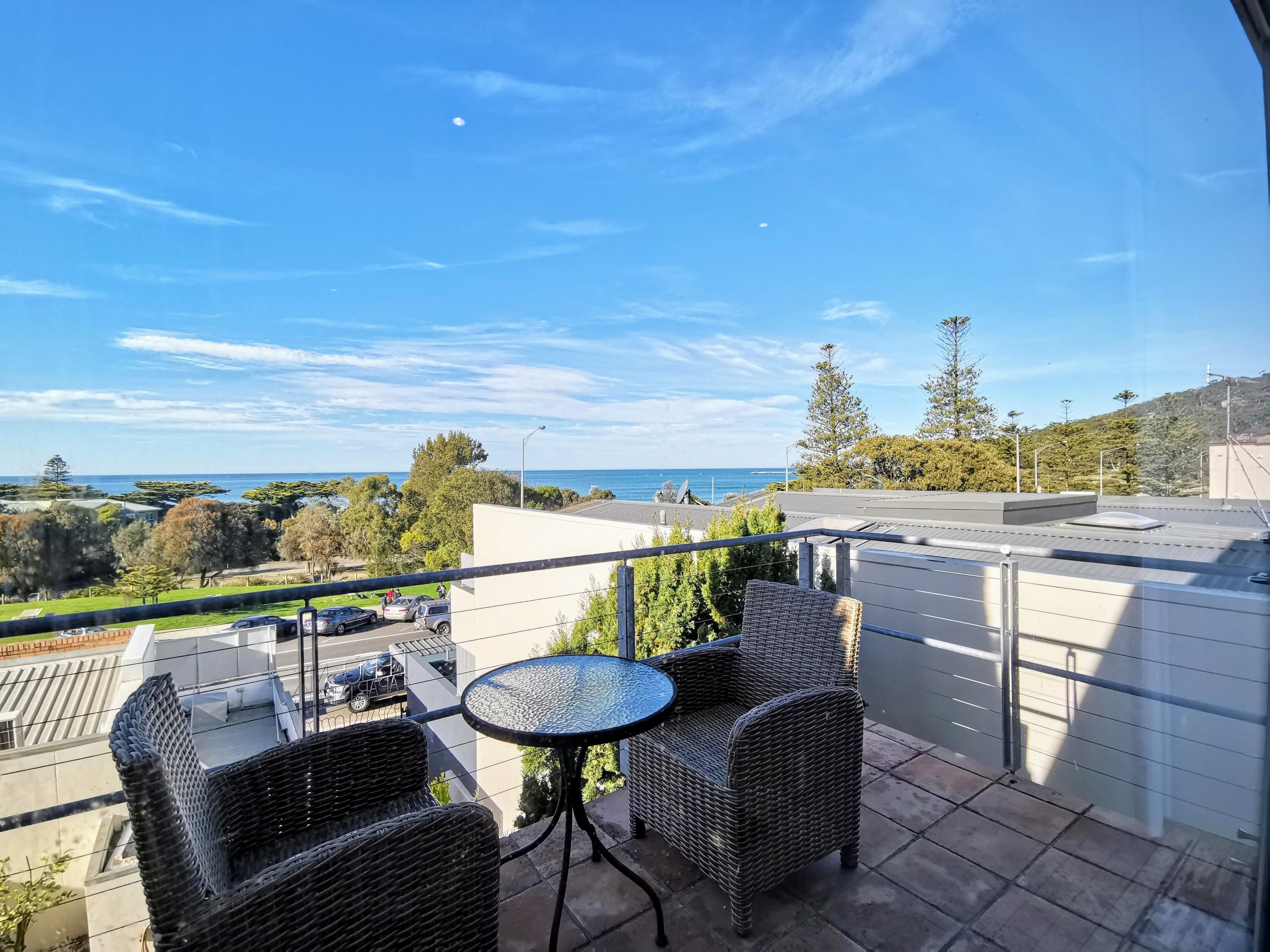 Leilighet, havutsikt | Utsikt mot strand/hav