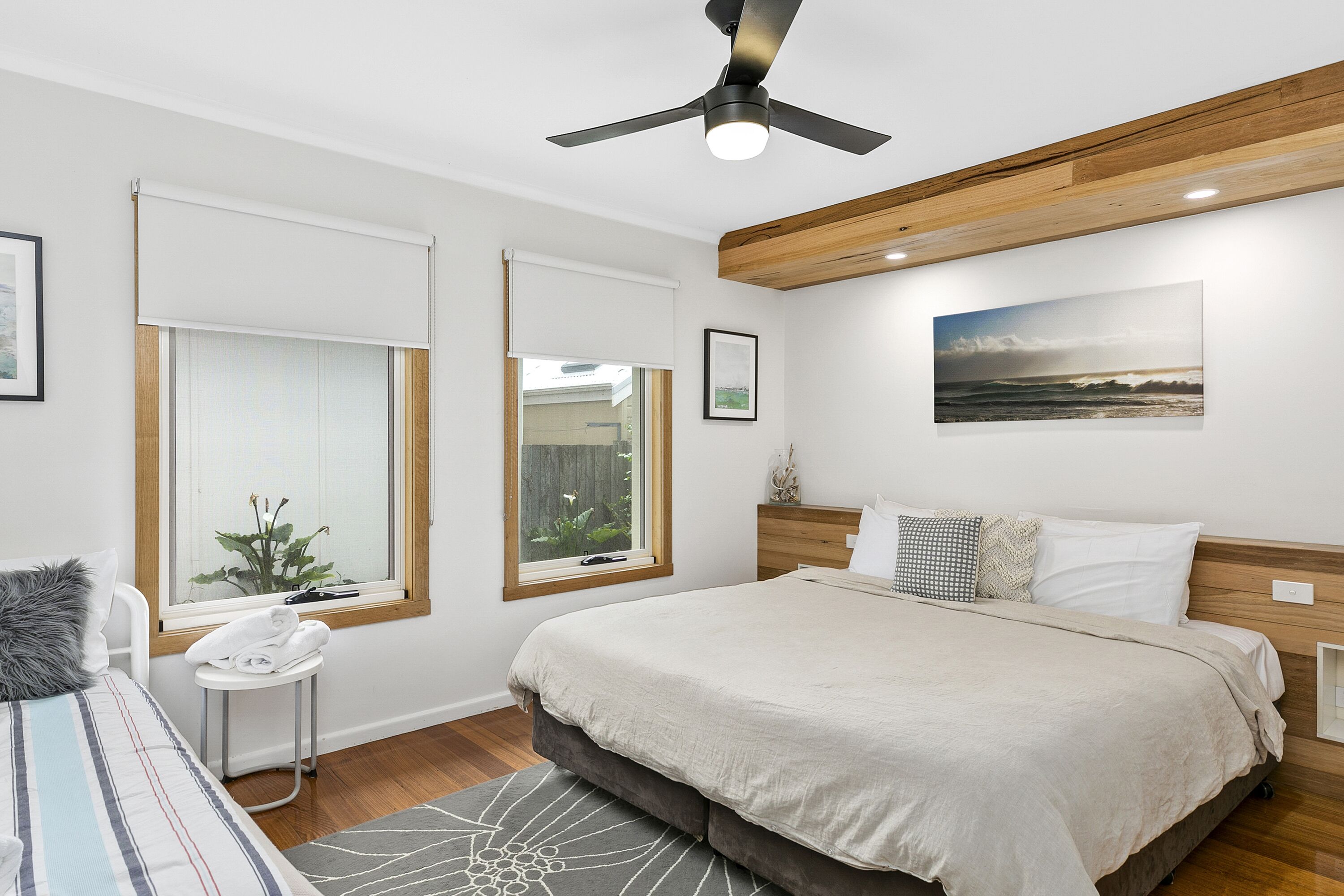 Casa de campo Deluxe, 2 habitaciones, cocina (Deluxe Logfire Cottage) | Tabla de planchar con plancha y wifi gratis