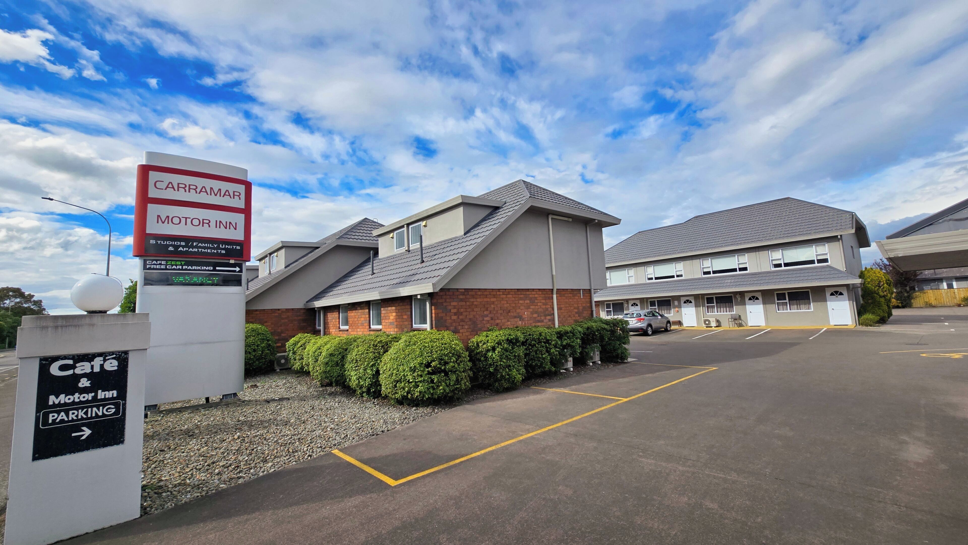 Voorkant van accommodatie