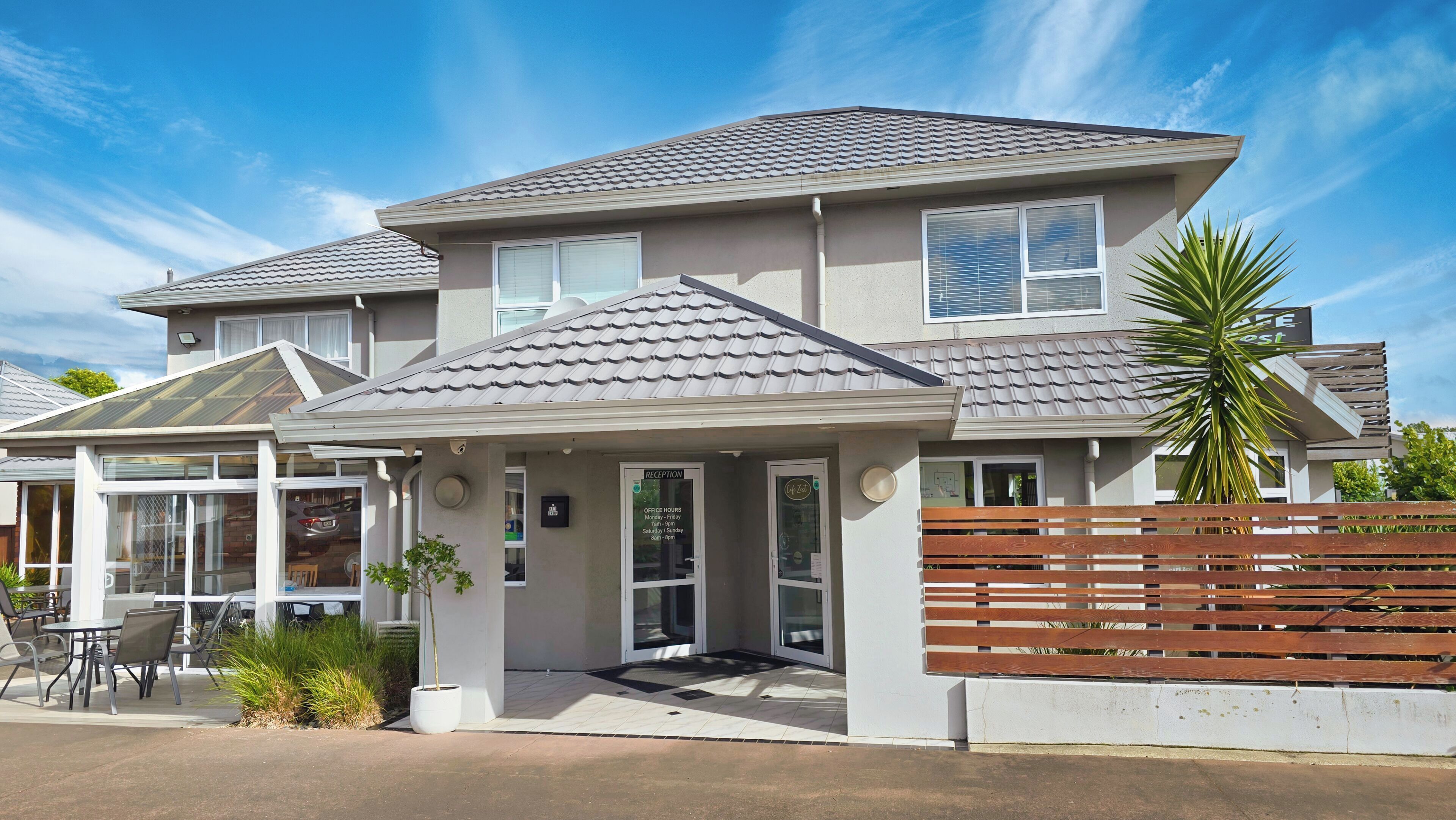 Façade de l’hébergement