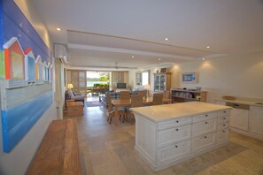 Three Bedroom Two Bathroom Ground Floor Apartment with River View | Living area