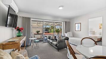 Classic Apartment, 1 Bedroom, Garden View | Premium bedding, down comforters, memory foam beds