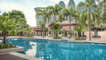 Deluxe Pool View Room | 1 bedroom, free minibar, in-room safe, desk