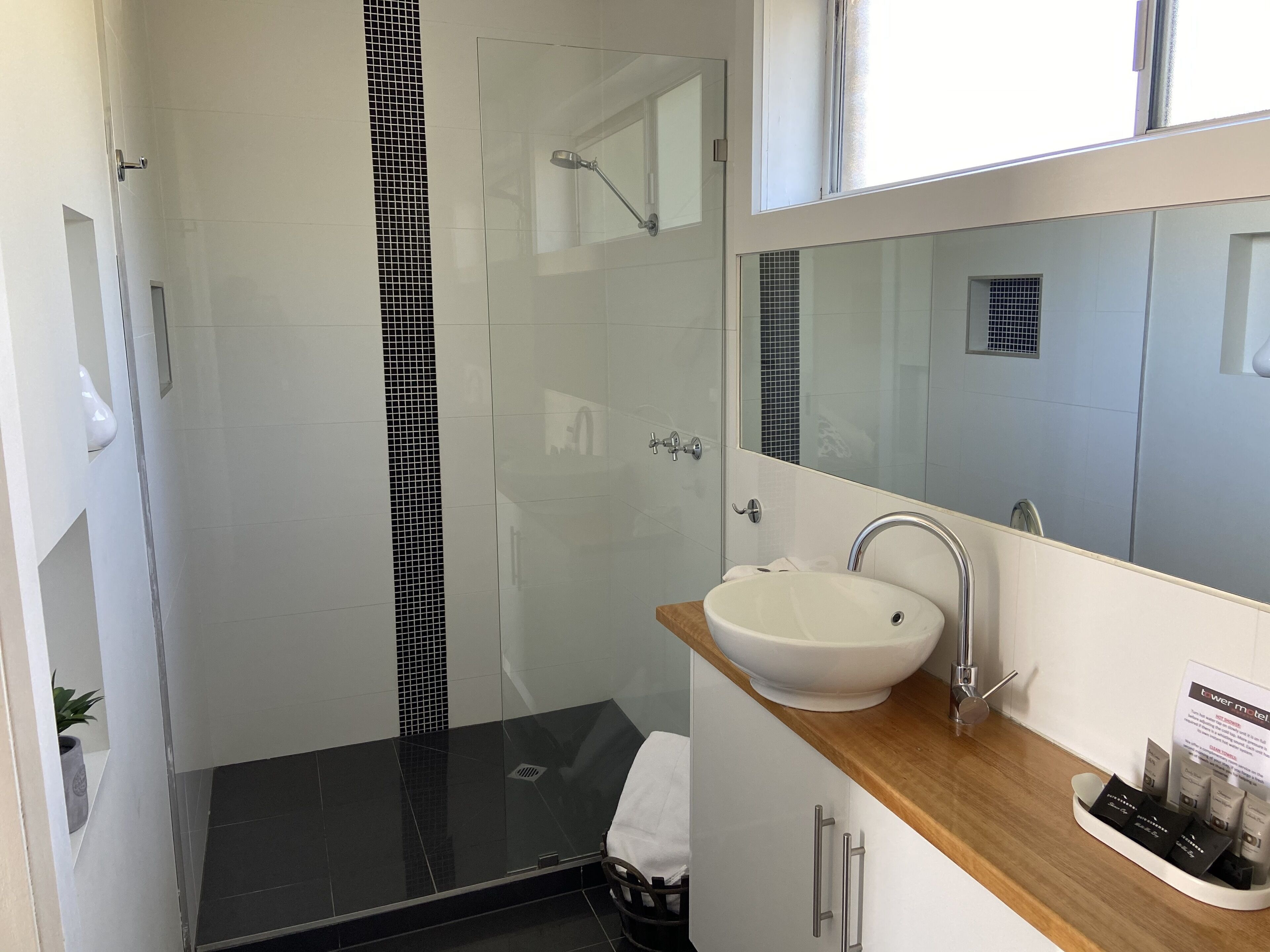 Bathroom | Hair dryer, towels